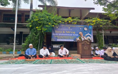 Peringatan Isra’ Mi’raj Nabi Muhammad SAW  1446 H DI UPT SMPN 4 Gresik